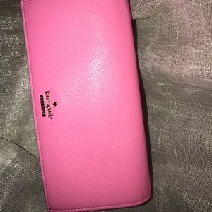 NEW PINK KATE SPADE LEATHER WALLET